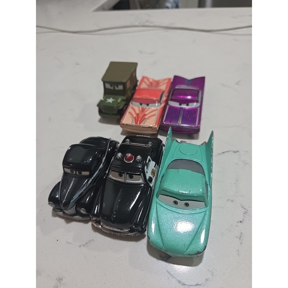 Disney Pixar Cars Diecast Lot Of 6 Classic Cars